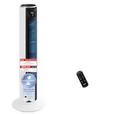 Levoit - DC Motor Turmventilator - 20dB sehr leiser Ventilator - 4 Modi/12 Stufen/12 Std Timer - Fan mit Fernbedienung & Kühlung - Tower Fan mit 7,9m/s Geschwindigkeit - 26W Standventilator