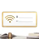 30G WiFi -Passwort -Zeichen - Acryl -Wandanzeige, moderne Internetboard | Einfache Montageplakette für Büro, Hotellobby, Gästezimmer, Einkaufszentrum, Apartmenteingang, Kompaktnetzzugangserinnerung