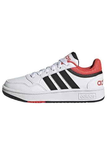 adidas Hoops Shoes Schuhe, Cloud White/core Black/Bright red, 39 1/3 EU