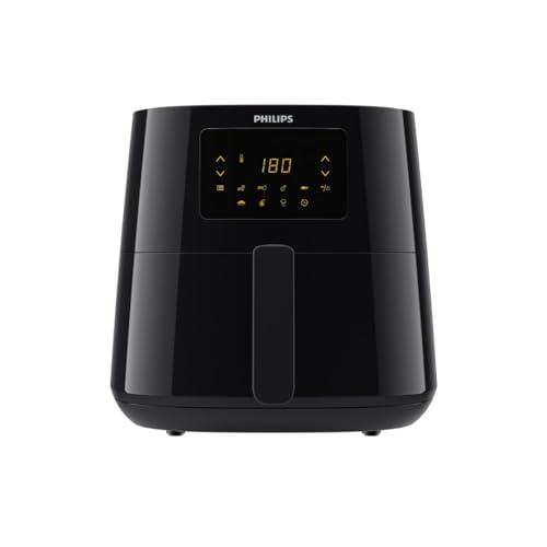 Philips Essential Airfryer XL - 6.2L, Fritteuse ohne Öl, Rapid Air Heißlufttechnologie, Touchscreen, NutriU App mit Rezepten (HD9270/90), 2000 W, ‎15 x 15 x 14 cm, Schwarz