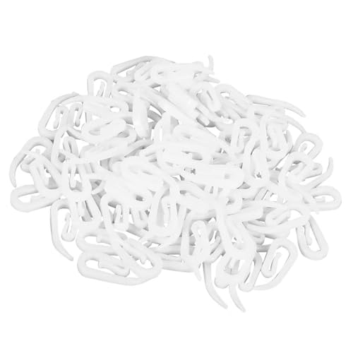 Curtain Pin Hooks, L Shaped Hangers, Durabled Ductile Build, Effortless Fit, Support in Good Position, Ideal for Drapes Showers Kitchen & More, 100 pieces Hooks, 2.8x1.2cm