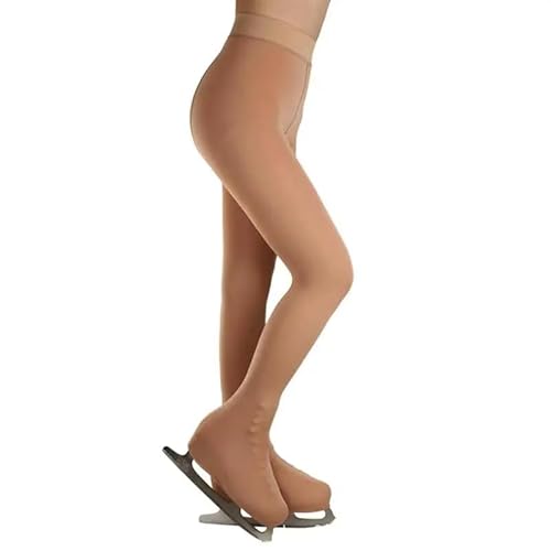 SSZYace Eiskunstlauf Strumpfhose Ski Skating Eislaufen Strümpfe Rollschuhe Schlittschuhe Warme Socken für Kinder und Erwachsene mit Schnallenstrümpfen L