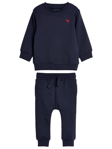 NEXT Rundhalspullover und Jogginghose aus Jersey im Set Blau-Marine 3-4 Jahre
