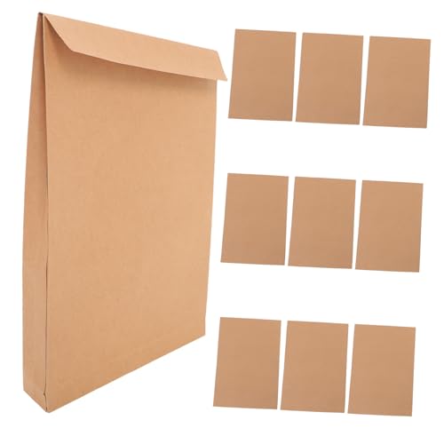 Angoily 10Stücke Versandtaschen aus Robustem Kraftpapier mit Starkem Klebeverschluss Vielseitig Einsetzbar für Dokumente Kleidung und Leichte Pakete