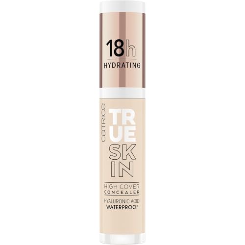 Catrice True Skin High Cover Concealer, Nr. 002, Nude, Anti-Pickel, feuchtigkeitsspendend, natürlich, für trockene Haut, vegan, ölfrei, wasserfest, ohne Alkohol, 1er Pack (4.5ml)