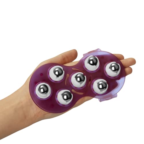 Massagehandschuh EIS | Massage-Zubehör für Paare | Erotische Entspannung und Erotik-Wellness mit Edelstahlkugeln | Muskelentspannung für Mann und Frau | löst Verspannungen