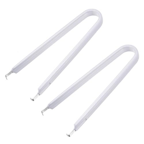 QUARKZMAN IC Puller Chip Extractor Edelstahl mit isoliertem Vinylgriff Weiß 2er Pack