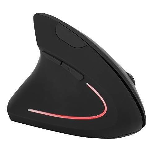 Vertikale Maus für Linke Hand, Funkmaus mit Nano USB Empfänger, optische 3 Stufen DPI Maus für PC Computer Laptop r