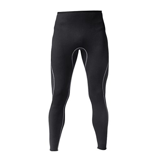 Perfeclan Herren Badehose 1.5mm Neopren Hosen Lange Schwimmhose zum Tauchen Schwimmen Surfen, XL