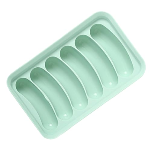 HOLIDYOYO 1 Stück Wurstformen Backformen Mikrowelle Wurstherstellung Hausgemachte Küche DIY Form Silikonformen DIY Hot Dog Formen Grünes Silicagel