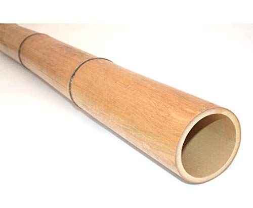 Moso Bambusrohr 300cm gelbbraun Durch. 8 bis 10cm, naturbelassen hitzebehandelt von bambussi.com