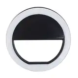 VILLCASE Selfie Ringlicht Mit Beleuchtungsmodi Für Smartphones LED Fotografie Für Nahaufnahmen Vlogging Videokonferenzen Schwarz