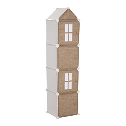Atmosphera - Kinderregal Column - Metall und Jute - Beige