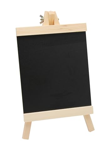 Paintersisters® Tafel-Staffelei 28cm für Kreide - Kleine Tafel für Tisch, Kreidetafel zum aufstellen aus Kiefernholz