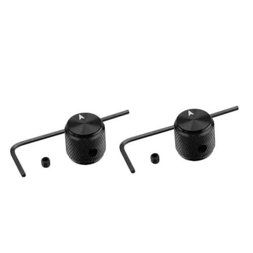 QUMIIRITY Metall-Lautstärkeregler Bassgitarrenknöpfe E-Gitarren-Potentiometer Lautstärkeregler Messington für Gitarrenshop