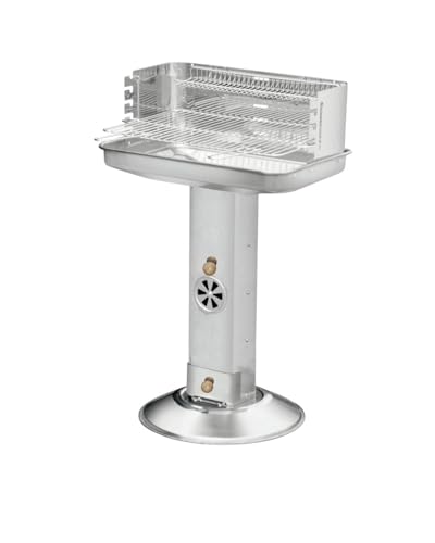 Kynast Exclusiv Standgrill Edelstahl Säulengrill "Family Star" Holzkohlegrill Barbeque-Grill Barbecue Kohlegrill