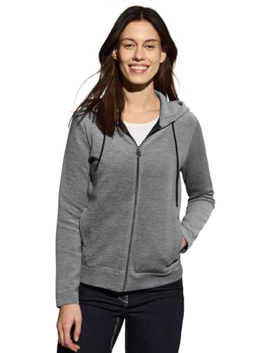 CECIL Damen B322941 Two-Tone Kapuzenjacke, Slate Khaki, 42