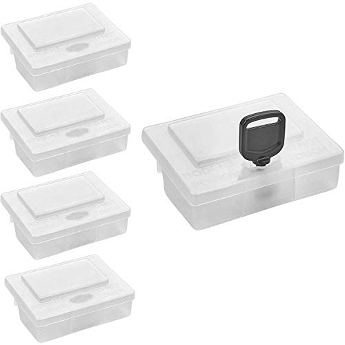 5 x Köderbox für Mäusegift I Extrem sichere und effektive Köderstationen für Giftköder I Transparente Mäuseköderbox für Mäuse I Maus, Wühlmaus, Feldmaus vertreiben