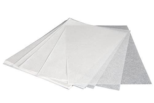 Hobbybäcker - Sahneabdeckpapier (ca. 50 Blatt) - Maße 12 x 18 cm - Transparentes Sahnepapier als einzelne Zuschnitte