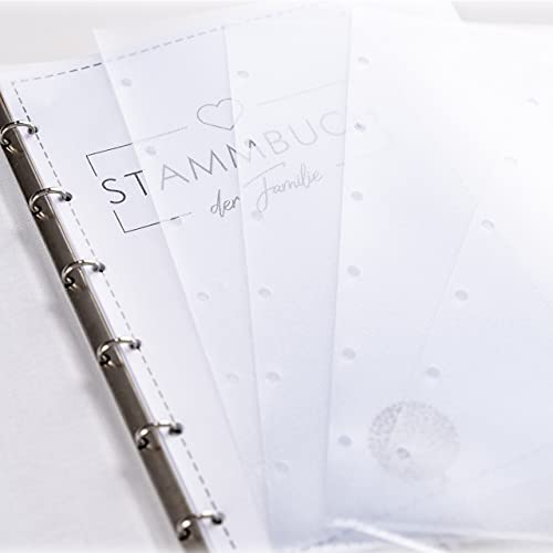 Hochzeitideal Stammbuch 5 Prospekthüllen Klarsichthüllen Stammbuchhüllen