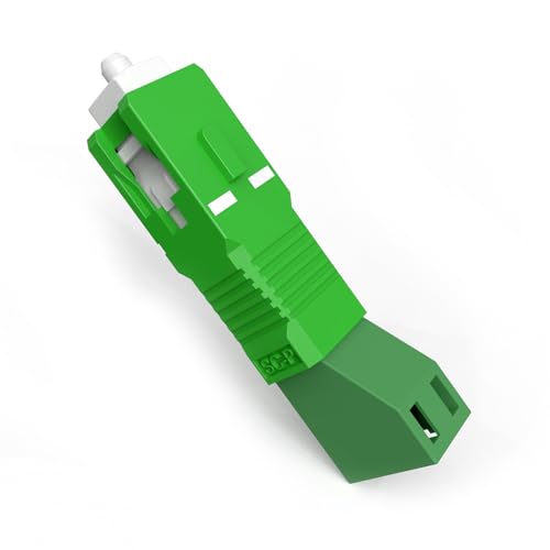 EMSECKO Glasfaser Adapter LC/APC Buchse auf SC/APC Stecker Singlemode 9/125um Simplex Hybrid-Glasfaser-Adapterstecker für Zuverlässige Schnittstellenkonvertierung, OTDR, VFL etc.