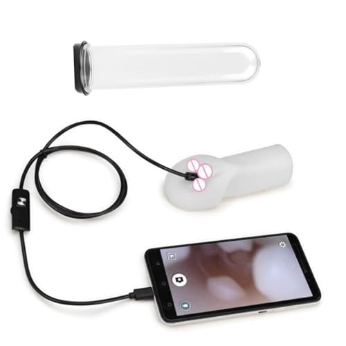 Glas-Vaginaldilatator-Beobachtung skit Vaginaldilatator-Set Hohles Glas Vagina Beobachtung wasserdicht High Definition Kamera High Definition endoskopisches vaginales und anales Endoskop Set ﻿(S)