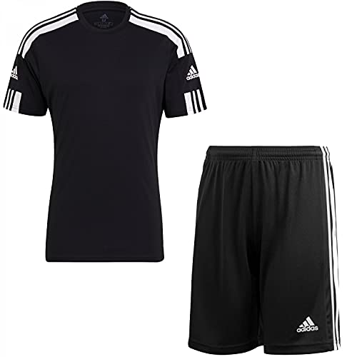 adidas Herren Set Trikot+Hose Squadra 21 GN5720+GN5776 L Black/White