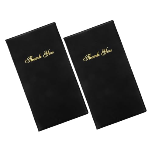 Alipis 2 Stück Trinkgeldhalter Menühalter Scheckpräsenter Restaurant Scheckbuch Checker Gäste Scheckbuch Für Kellner Scheckbuch Restaurant Scheckpräsenter Gäste Scheck