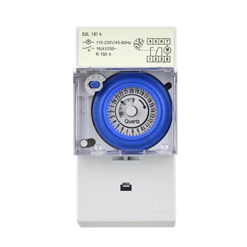 DIN -Schieneninstallation Programmierbarer Elektrischer Timer Großer Mechanik -Mechanik -24 -Stunden (Sul181h AC110-230V)