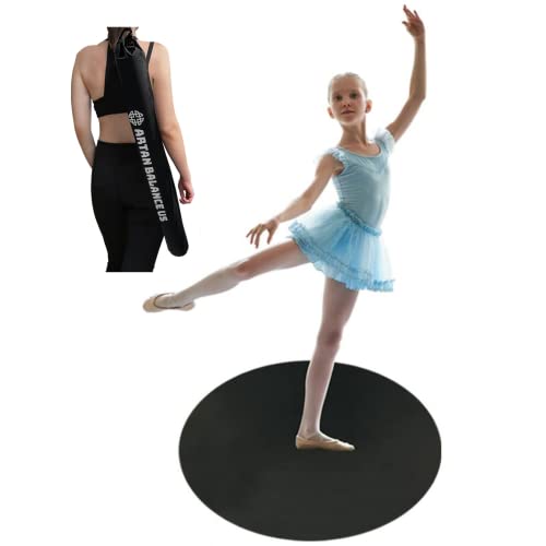 Artan Balance Tanzfläche für Zuhause, Studio, Bühnenauftritte oder Partys im Freien, glatter Boden für Ballett, Jazz oder Tap-Praxis, runde Tanzmatte für Kinder und Erwachsene
