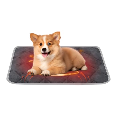 BASVII Selbstheizende Katzendecke für Katzen - Wärmedecke Katze und Hunde, Anti-Slip und Langlebige, Weich und Bequem - Katzen Decke für Haustiere Wie Katzen, Hunde und Andere (M-48X70CM) Cooling
