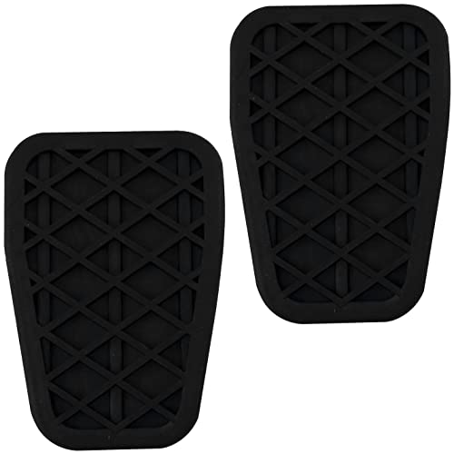 AERZETIX - C64488-2er-Set Kupplungs-und Bremspedalabdeckungen aus gummi - kompatibel mit Ford B-Max 2012-2017 Fiesta 2008-2017