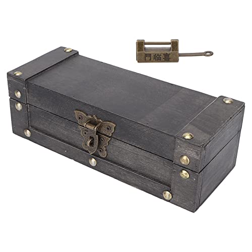 Aufbewahrungsbox aus Holz, Retro-Aufbewahrungsbox, Schreibtischdekoration, breite Anwendbarkeit, stabile Fotografie-Requisiten, antik für Zuhause für Fotoladen