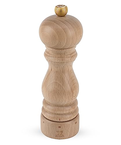 PEUGEOT Paris Manuelle Salzmühle, Mahlgradeinstellung u'Select, Höhe: 18 cm, Holz, Natur, 23393