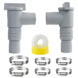 Absperrhahn für Pools mit 32mm, Schlauchanschluss 2 Stück Pool Absperrhahn, Wartungs Pool zubehör Pool und Poolpumpe Wartung