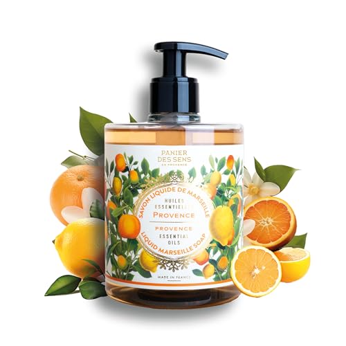 Panier des Sens - Marseiller Flüssige Handseife - Provence seife - 97% natürliche Inhaltsstoffe - Feuchtigkeitsspendende Seife mit Kokosnussöl - Nachfüllbare Flüssigseife für Bad & Küche - 500 ml