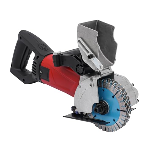 Mauernutfräse 2800W Schlitzmaschine mit Laser - Wandhobelmaschine für Beton, Holz und mehr - Inklusive 5 Diamantklingen und Zubehör
