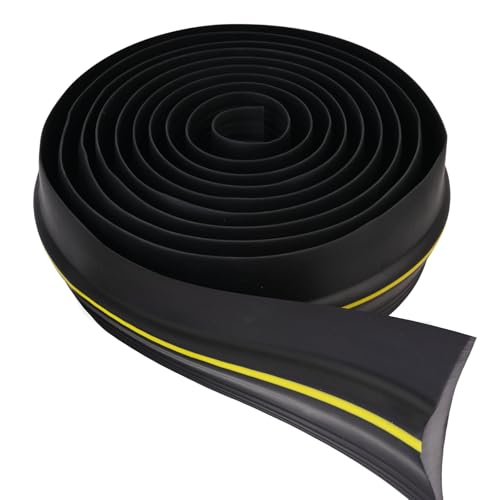 FIFIBANG 3.05M Garagentor Schweller, 80mm*18mm Garagentor Schwellendichtung Dichtung Bodenabdichtung aus Gummi，Dickere Garagentor Gummidichtung Boden(80mm*18mm)