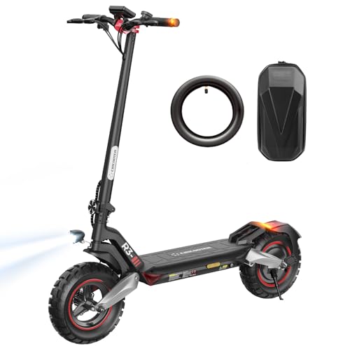 E Scooter mit Straßenzulassung, MAX 100Km Reichweite, 48V/15.6AH 10 Zoll Offroad Elektroscooter mit Blinker(EMark)& App, Haltbarkeit E Roller für Erwachsene Stadt und Land Pendeln -Ersatz Schlauch