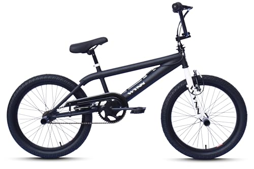 WYNN BMX Freestyle 20 Zoll XX1.0 schwarz-weiß Rahmenhöhe 28 cm Mag-Wheels V-Brake