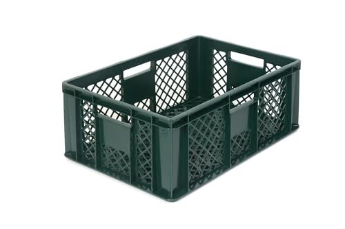 DIE BOX FABRIK Bäckerkiste 60x40 cm in verschiedenen Höhen & Farben | Offene Brotkiste, Brötchenkiste | Stapelkisten, Lagerboxen, Transportkisten – Ideal für Backwaren