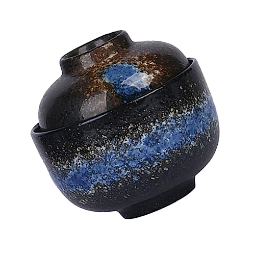 Homoyoyo Miso Suppenschale Mit Deckel - Japanische Keramik Schüssel - Ideal Zum Servieren Von Suppen Donburi Und Desserts Perfekte Dampfschüssel Für Traditionelle Gerichte