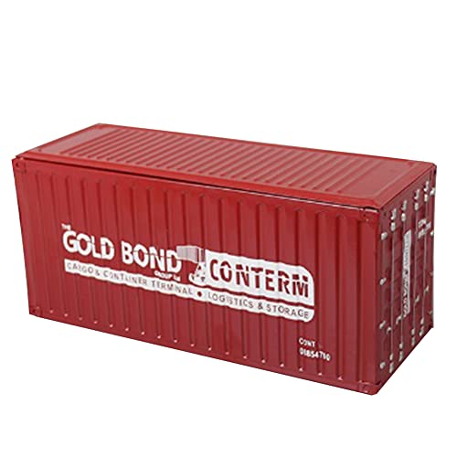 Oikabio Eisenbehälter im Industriestil, Windelbox, Schubladen, Servietten, Metallservietten, Handtuchbox, Retro-Dekoration für den Schreibtisch, Heimdekoration, Rot