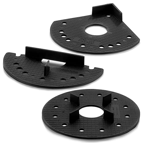QUICK2FIX® Splittbettlager SET- Sandbettlager - Kiesbettlager - SET - (30 x Ganze + 20 x Halbe + 4 x Ecken) Stück zum Verlegen von Terrassenplatten im Außenbereich. - Made in Germany
