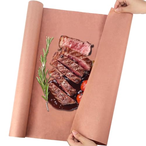 Pink Butcher Paper BBQ Kraftpapier - 45cm x 15m - Pink Metzgerpapier Rolle, Metzger Papier BBQ Zubehör für Grill, Smoker, Fischfleisch, BBQ, Ofen, Butcher Papier Perfektes Kochen von Saftigem