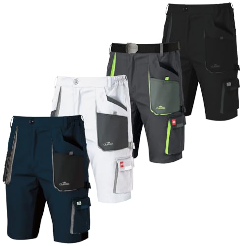 Art.Master Stretch Arbeitsshorts Herren Schwarz Größe 58 - kurze Sommer Männer Arbeitshose 100% Baumwolle Stretchbund und 8 Taschen - bewährt für Metallbau Azubis Instandhaltung Montage Technik Garten