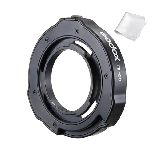 Godox ML-GB Bowens Adapter für Godox ML100Bi, Godox ML60IIBi, Godox AD300Pro, Godox AD100Pro