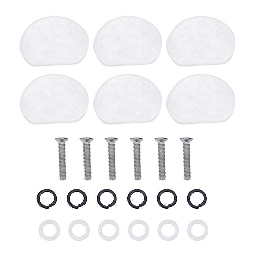 koulate 1 Satz / 6 stücke Feinste Gitarre/Bass Tuning Pegs Griff Knöpfe, Guitar Tuner Ersatzkappen für Gitarre Zubehör (1#)