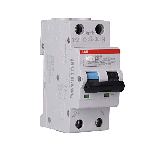 ABB DS201 B16 A30 FI/LS-Schalter 6kA, 1P+N, Typ A, B 16, 30mA 2CSR255180R1165