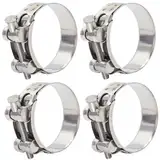 FamlTol 6 Stück Gelenkbolzenschellen Edelstahl Schlauchschellen Starke Schlauchklemme Spannbereich 40-43mm, Bandbreite 20mm